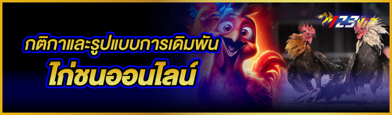 กติกาและรูปแบบการเดิมพัน ไก่ชนออนไลน์